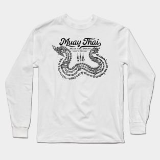 Muay Thai Tattoo Snake Long Sleeve T-Shirt